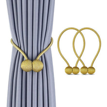 Load image into Gallery viewer, Magnetic Ball Curtain Tiebacks Tie Backs Holdbacks Buckle Clips Accessory Curtain Rods Accessoires 2pcs