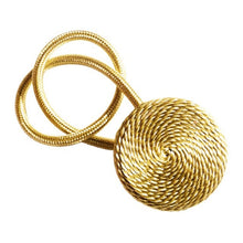 Load image into Gallery viewer, Magnetic Flannel Round Curtain Tiebacks Tie Backs Holdbacks Ring Buckle Clips Accessory Curtain Rods Decoration Accessoires