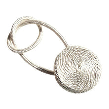 Load image into Gallery viewer, Magnetic Flannel Round Curtain Tiebacks Tie Backs Holdbacks Ring Buckle Clips Accessory Curtain Rods Decoration Accessoires