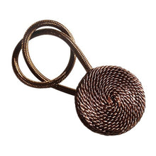 Load image into Gallery viewer, Magnetic Flannel Round Curtain Tiebacks Tie Backs Holdbacks Ring Buckle Clips Accessory Curtain Rods Decoration Accessoires