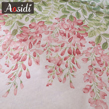 Load image into Gallery viewer, AOSIDI Wisteria Flower Design Home Decor Modern Tulle Curtains For Living Room Bedroom Window Voile Curtains Light Transmission