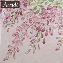Load image into Gallery viewer, AOSIDI Wisteria Flower Design Home Decor Modern Tulle Curtains For Living Room Bedroom Window Voile Curtains Light Transmission