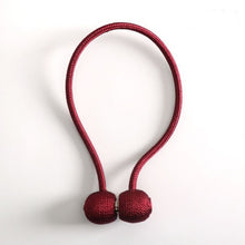 Load image into Gallery viewer, Magnetic Ball Curtain Ring Pearl Tie Rope Backs Clips Accessory  Rods  Holdbacks Buckle Accessoires Hook Holder Home Decor