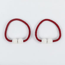 Load image into Gallery viewer, Magnetic Ball Curtain Ring Pearl Tie Rope Backs Clips Accessory  Rods  Holdbacks Buckle Accessoires Hook Holder Home Decor