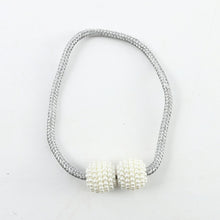 Load image into Gallery viewer, Magnetic Ball Curtain Ring Pearl Tie Rope Backs Clips Accessory  Rods  Holdbacks Buckle Accessoires Hook Holder Home Decor