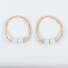 Load image into Gallery viewer, Magnetic Ball Curtain Ring Pearl Tie Rope Backs Clips Accessory  Rods  Holdbacks Buckle Accessoires Hook Holder Home Decor