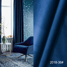 Load image into Gallery viewer, High Shading Velvet Blackout Curtain For Bedroom Living Room Insulating Modern Style Windows Curtain Home Decoration Custom Made