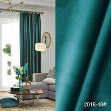 Load image into Gallery viewer, High Shading Velvet Blackout Curtain For Bedroom Living Room Insulating Modern Style Windows Curtain Home Decoration Custom Made