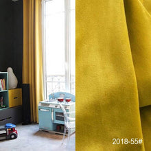 Load image into Gallery viewer, High Shading Velvet Blackout Curtain For Bedroom Living Room Insulating Modern Style Windows Curtain Home Decoration Custom Made