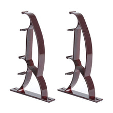 Load image into Gallery viewer, 2 PCS Double Curtain Pole Brackets For Rods Aluminum Alloy Roman Curtain Track Bracket Holder Metal Durable Base Rod Pole
