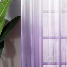 Load image into Gallery viewer, Topfinel Gradient Printed Tulle Transparent Curtains Living Room Bedroom Kitchen Home sheer curtains Decor Tulle at Window