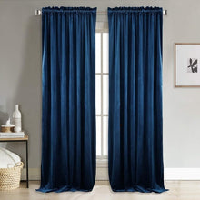Load image into Gallery viewer, Modern Solid Velvet Blackout Curtains for Living Room Bedroom Soft Comfortable Blinds Windows Curtain Custom Size Plain Door