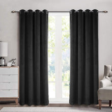 Load image into Gallery viewer, Modern Solid Velvet Blackout Curtains for Living Room Bedroom Soft Comfortable Blinds Windows Curtain Custom Size Plain Door