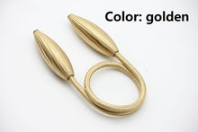 Load image into Gallery viewer, Arbitrary shape strong curtains with plush alloy strap rope curtain baffle curtain rod accessories
