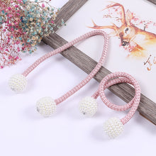 Load image into Gallery viewer, 1PC Magnetic Pearl Ball Curtain Tiebacks Tie Backs Holdbacks Buckle Clips Accessory Curtain Rods Accessoires