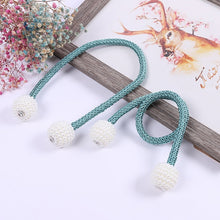 Load image into Gallery viewer, 1PC Magnetic Pearl Ball Curtain Tiebacks Tie Backs Holdbacks Buckle Clips Accessory Curtain Rods Accessoires