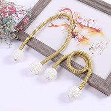 Load image into Gallery viewer, 1PC Magnetic Pearl Ball Curtain Tiebacks Tie Backs Holdbacks Buckle Clips Accessory Curtain Rods Accessoires