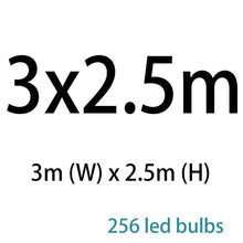 Load image into Gallery viewer, 2x2/3x3/3x6m led icicle led curtain fairy string light fairy light 300 led Christmas light for Wedding home window party decor