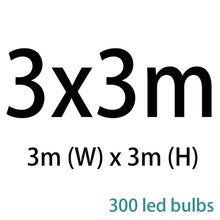 Load image into Gallery viewer, 2x2/3x3/3x6m led icicle led curtain fairy string light fairy light 300 led Christmas light for Wedding home window party decor