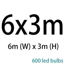 Load image into Gallery viewer, 2x2/3x3/3x6m led icicle led curtain fairy string light fairy light 300 led Christmas light for Wedding home window party decor