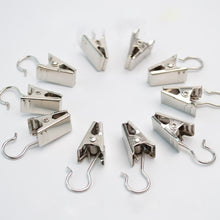 Load image into Gallery viewer, 20Pc/lot Stainless Steel Window Shower Curtain Hook Clips Drapery Clips Curtain Rings Clamps Curtain Decorative Accessories 39