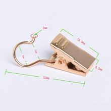 Load image into Gallery viewer, 20Pc/lot Stainless Steel Window Shower Curtain Hook Clips Drapery Clips Curtain Rings Clamps Curtain Decorative Accessories 39