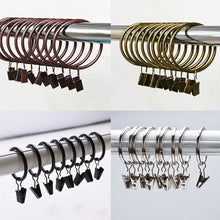 Load image into Gallery viewer, Home Decoration 10 pcs/pack  High Qaulity  Shower  Curtain Rings Clamps Drapery Clips Bath Curtain Rod Clips Window