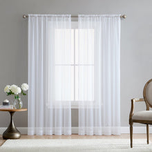 Load image into Gallery viewer, Europe Solid White Sheer Curtains for Kitchen Window Tulle Curtain For Living Room Modern Voile Curtain Window Treatments Drapes