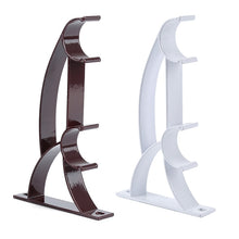 Load image into Gallery viewer, 2 PCS Double Curtain Pole Brackets For Rods Aluminum Alloy Roman Curtain Track Bracket Holder Metal Durable Base Rod Pole