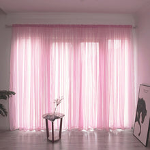Load image into Gallery viewer, Solid Color Line Curtain Window String Curtains For Living Room Bedroom Drape Panel Sheer Tulle Modern Window Treatments