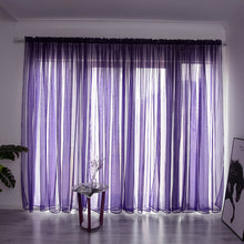 Load image into Gallery viewer, Solid Color Line Curtain Window String Curtains For Living Room Bedroom Drape Panel Sheer Tulle Modern Window Treatments
