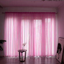 Load image into Gallery viewer, Solid Color Line Curtain Window String Curtains For Living Room Bedroom Drape Panel Sheer Tulle Modern Window Treatments