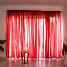 Load image into Gallery viewer, Solid Color Line Curtain Window String Curtains For Living Room Bedroom Drape Panel Sheer Tulle Modern Window Treatments