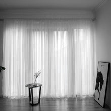 Load image into Gallery viewer, Solid Color Line Curtain Window String Curtains For Living Room Bedroom Drape Panel Sheer Tulle Modern Window Treatments