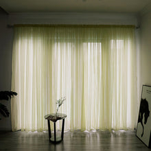 Load image into Gallery viewer, Solid Color Line Curtain Window String Curtains For Living Room Bedroom Drape Panel Sheer Tulle Modern Window Treatments